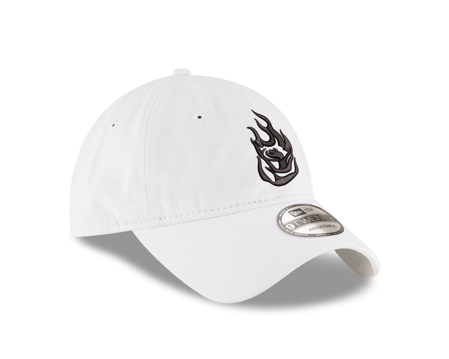 Fire Logo White 9TWENTY Adjustable Cap w/ Wordmark