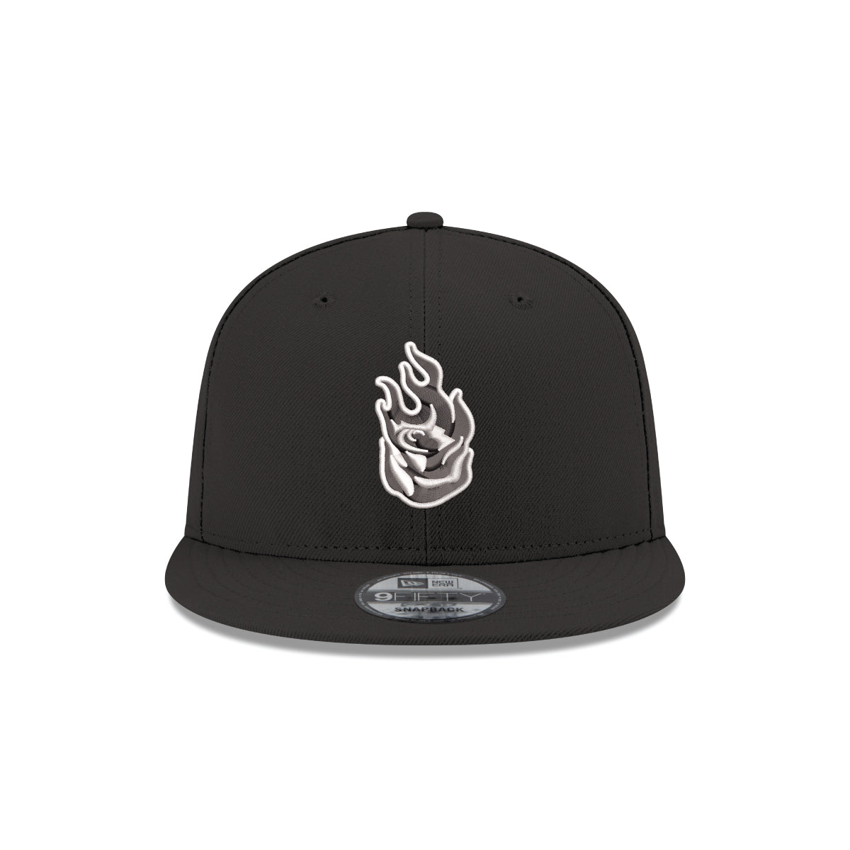 Fire Logo Black 9FIFTY Snapback Cap