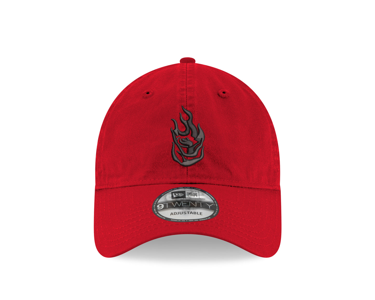 Fire Logo Red 9TWENTY Adjustable Cap w/ Wordmark