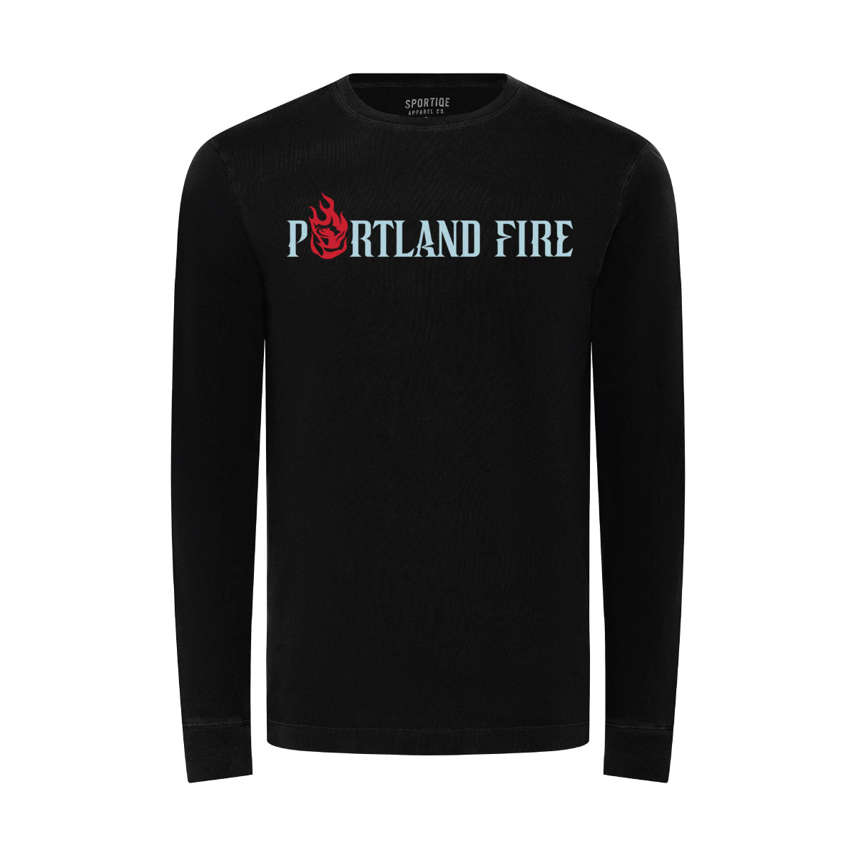 Portland Fire Black Unisex Long Sleeve Tee