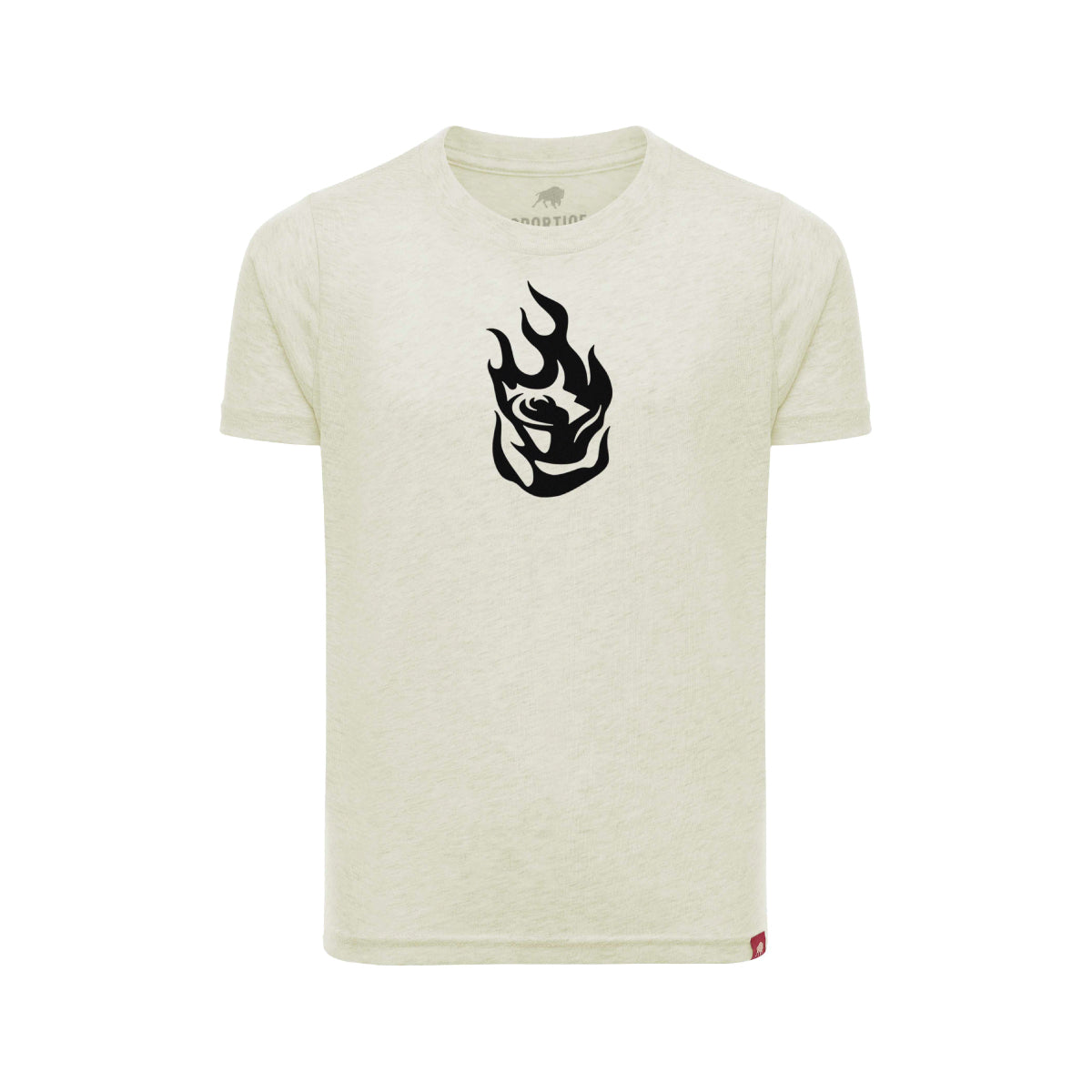 Fire Logo Bone Youth Short Sleeve Tee