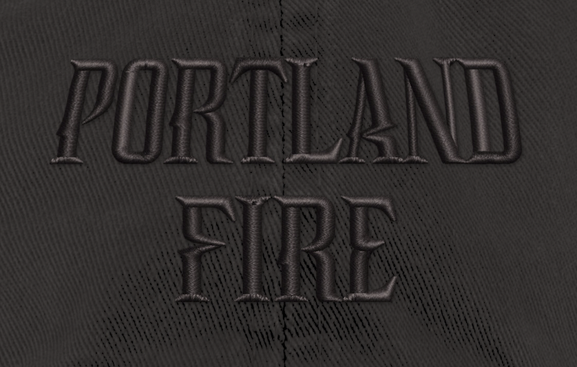 Portland Fire Black 9TWENTY Adjustable Cap