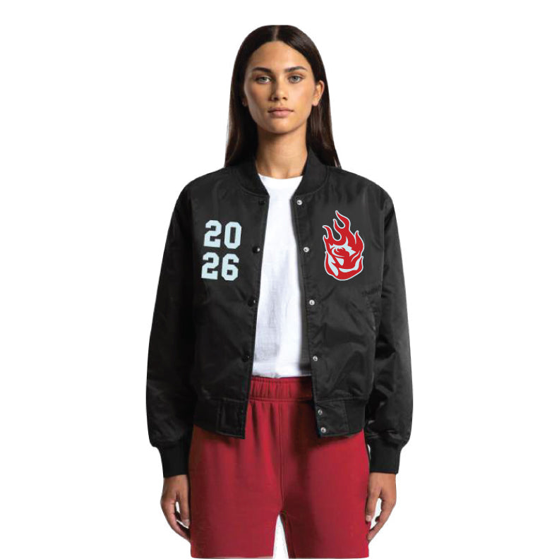 Portland Fire Black Unisex Bomber Jacket