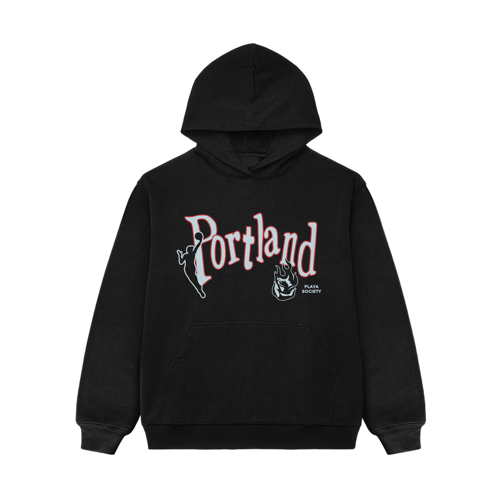 Portland Fire Burning Rose Unisex Hoodie – Portland Fire Team Shop