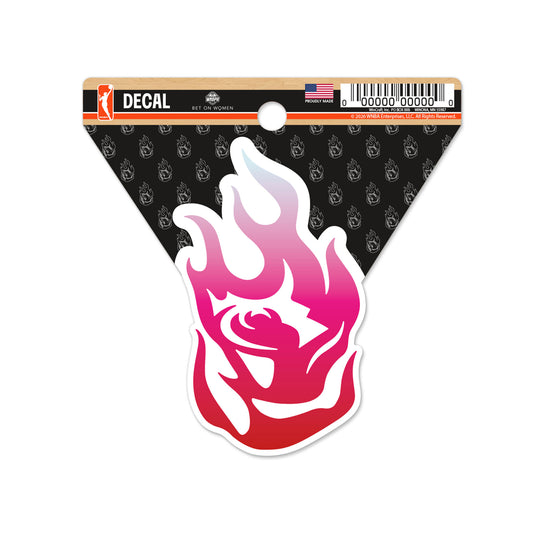 Portland Fire Burning Rose Clean Cut Decal