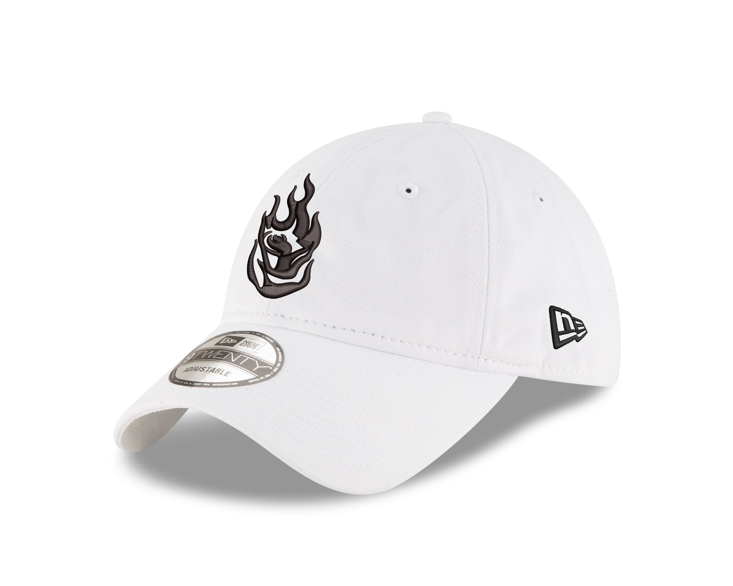 Fire Logo White 9TWENTY Adjustable Cap w/ Wordmark