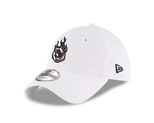Fire Logo White 9TWENTY Adjustable Cap w/ Wordmark