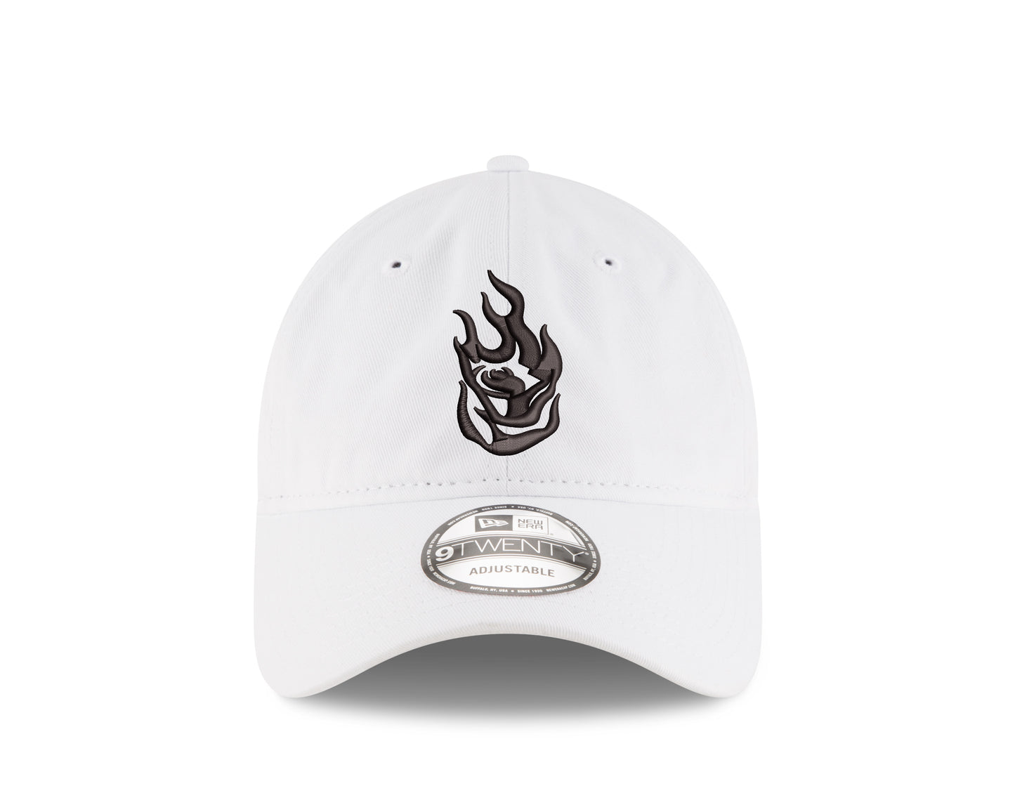 Fire Logo White 9TWENTY Adjustable Cap w/ Wordmark