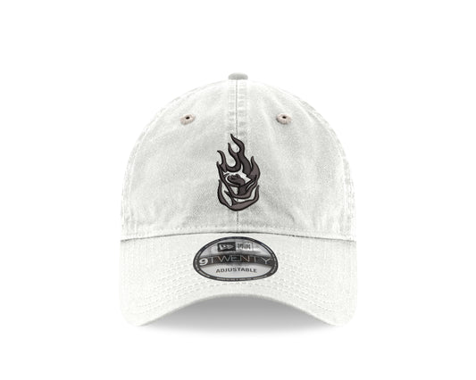 Fire Logo White 9TWENTY Adjustable Cap w/ Wordmark