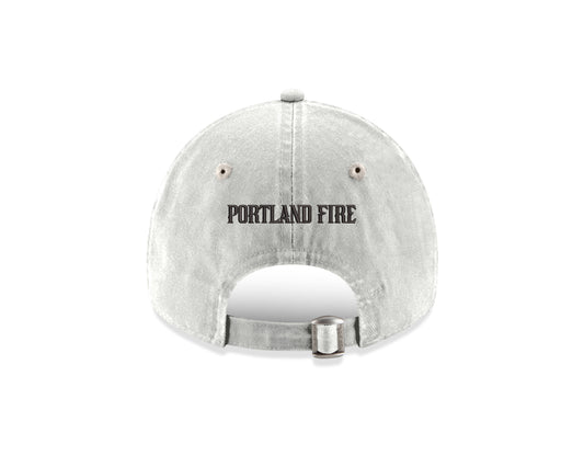 Fire Logo White 9TWENTY Adjustable Cap w/ Wordmark