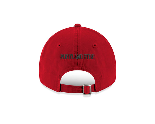 Fire Logo Red 9TWENTY Adjustable Cap w/ Wordmark