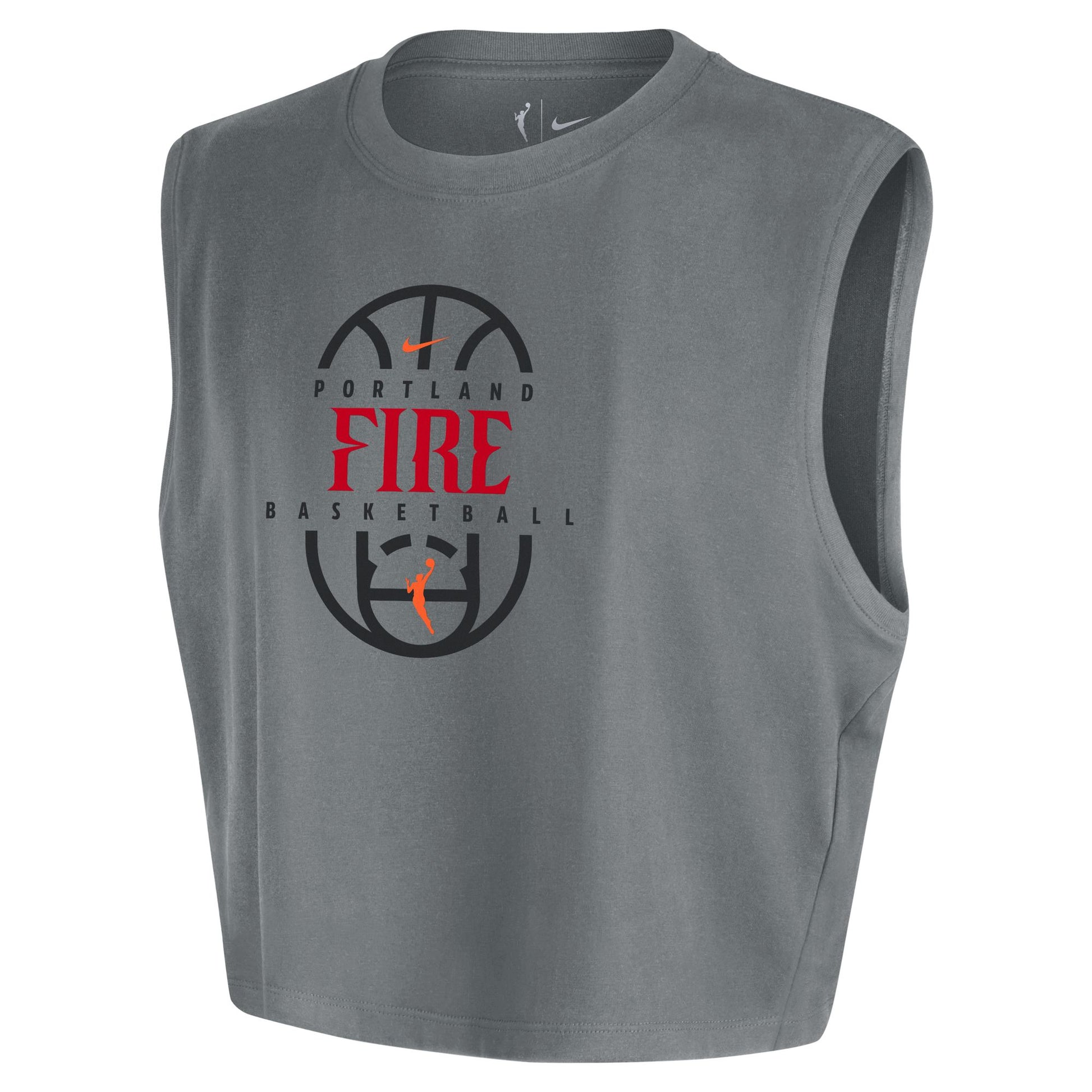 Women's Portland Fire Cropped Practice T-Shirt