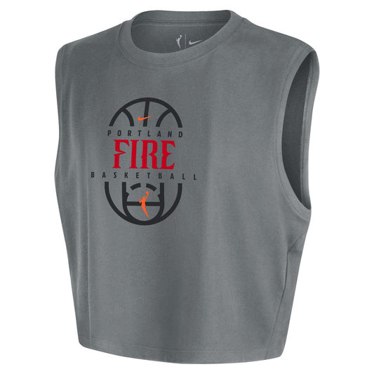 Women's Portland Fire Cropped Practice T-Shirt