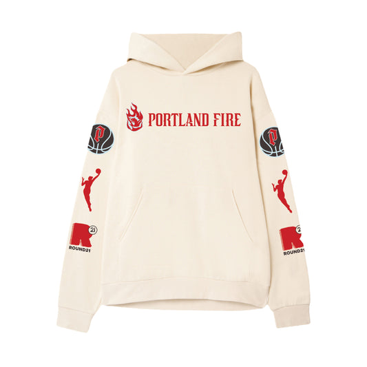 Portland Fire Cream Unisex Long Sleeve Hoodie