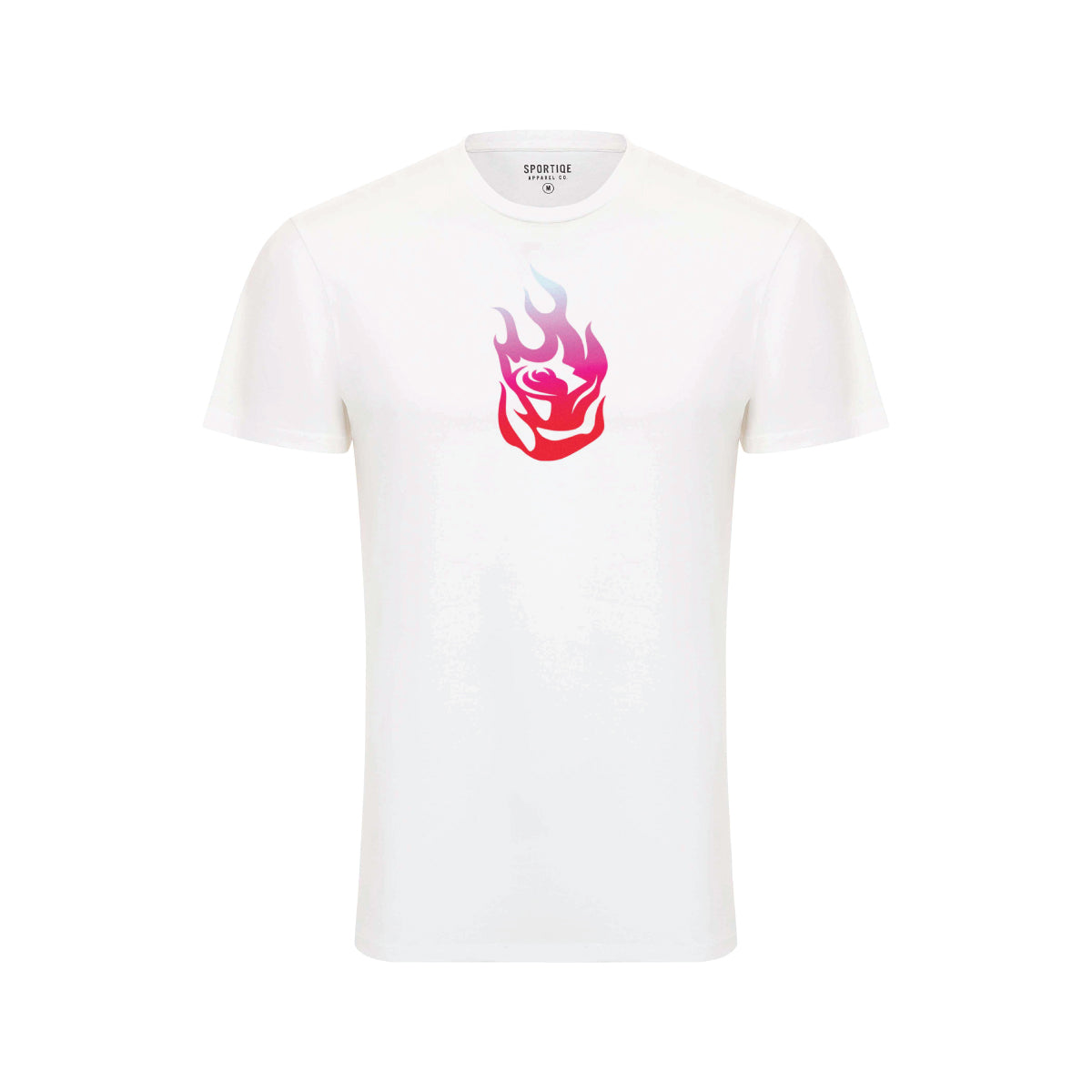 Fire Logo White Unisex Short Sleeve Tee